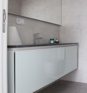Glass vanity